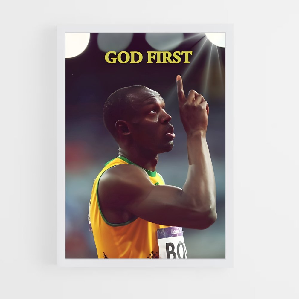 Poster Usain bolt – affiche Athlétisme (vue 3)